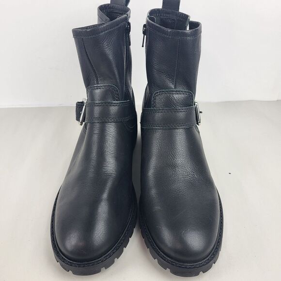 Lucky Brand Kenadie Women's Riding Ankle Boot Black Leather Size 10 M - Picture 7 of 16
